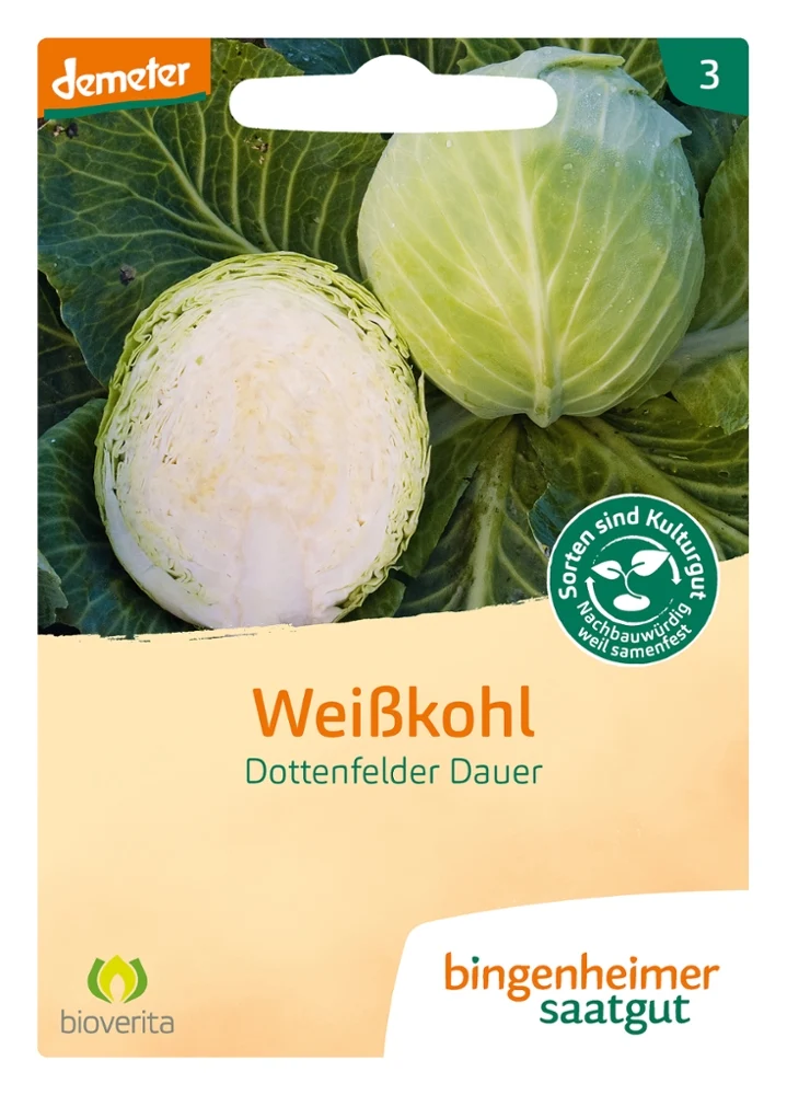 BIO Saatgut Weißkohl Dottenfelder Dauer