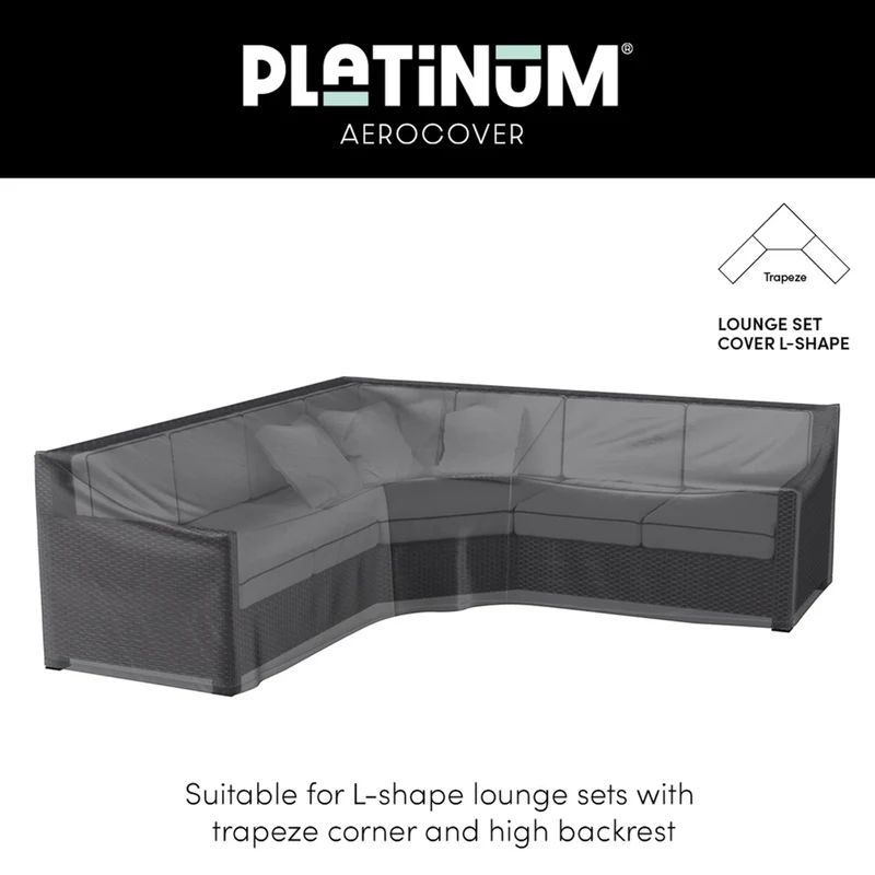 Platinum AeroCover Loungesethoes hoekset trapeze 300x300x90xH65/90