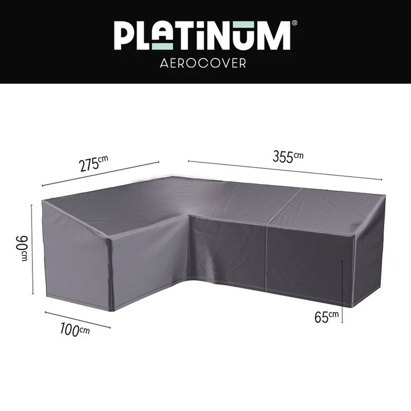 Platinum AeroCover Loungesethoes hoekset links 355x275x100xH65/90