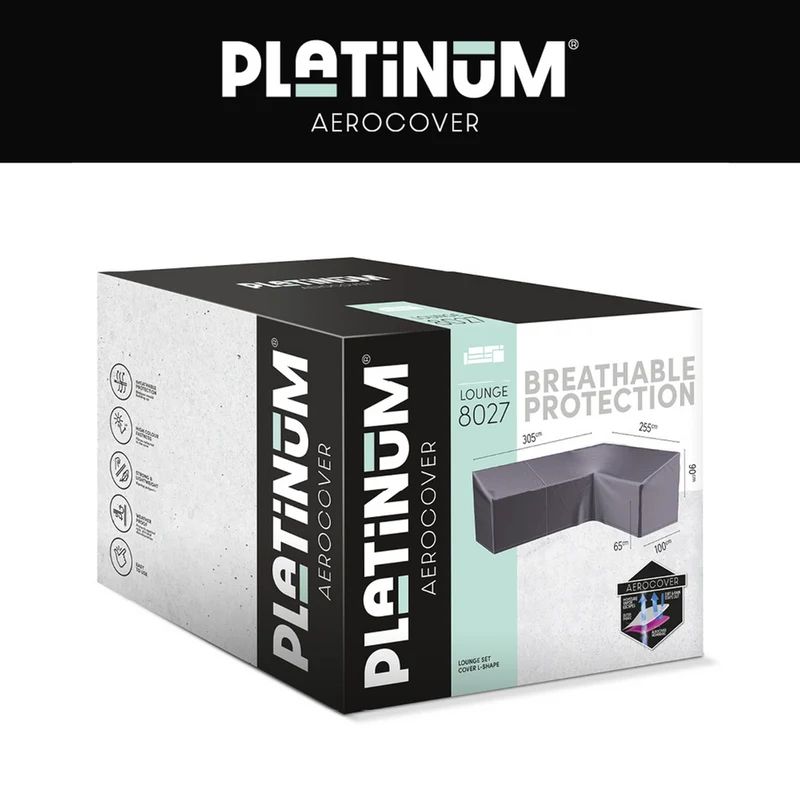 Platinum AeroCover Loungesethoes hoekset rechts 305x255x100xH65/90