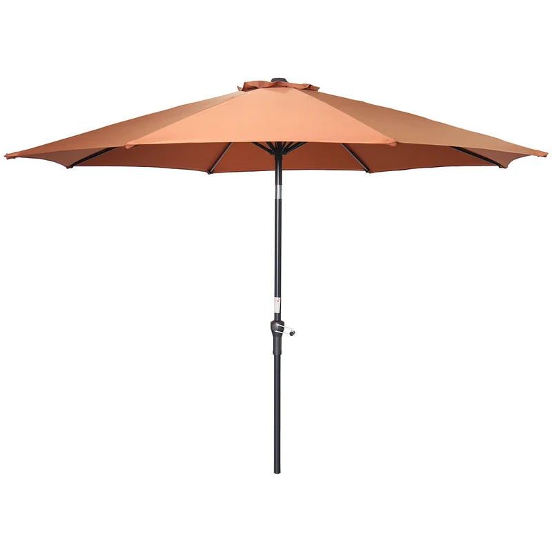 Garden Impressions Lotus parasolset Ø300 cm koper met voet en hoes