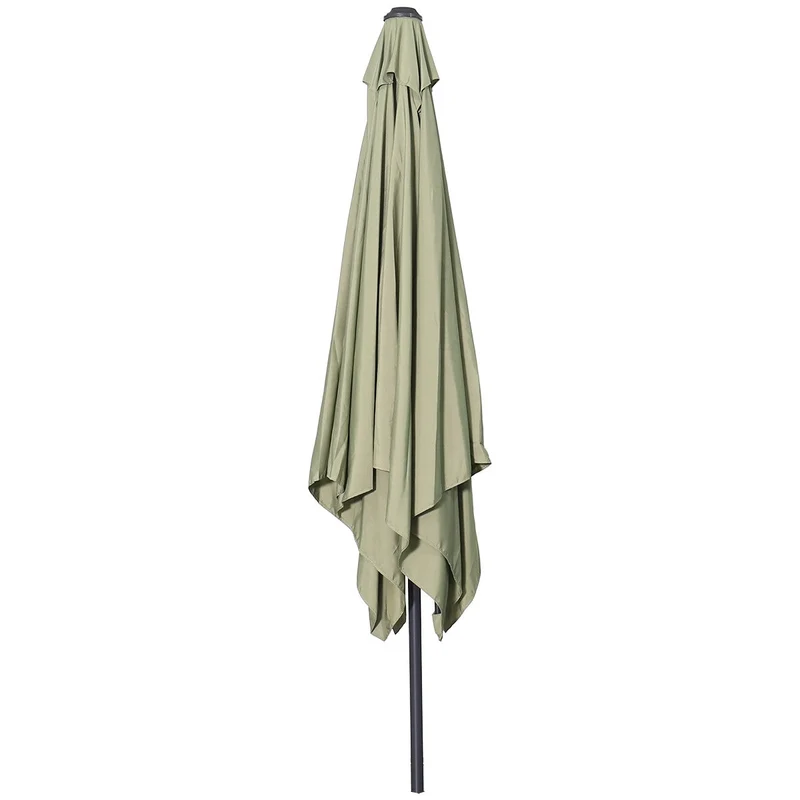 Garden Impressions Lotus parasolset 250x250 olijf met voet en hoes