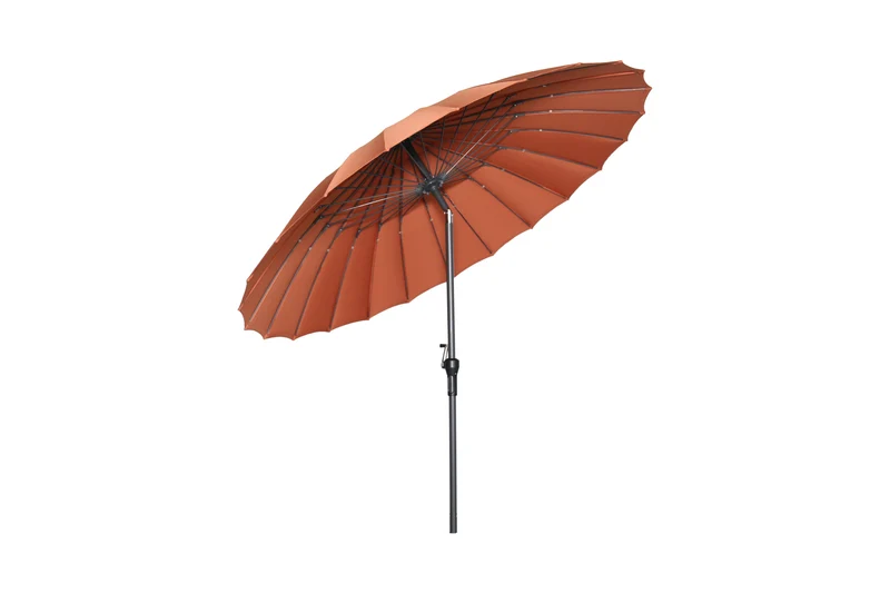 Garden Impressions Manilla parasolset koper met voet 30 kg en hoes