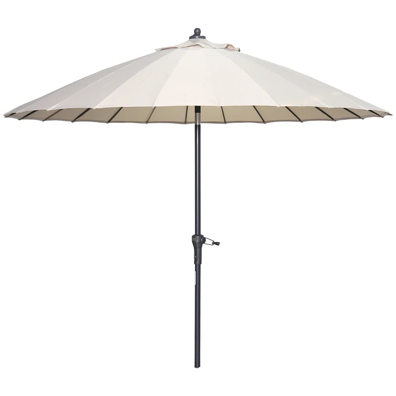Garden Impressions Manilla parasolset ecru met voet 30 kg en hoes