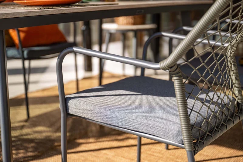 Garden Impressions Dido stoelen mosgroen 4 stuks + Terni tafel 160 cm