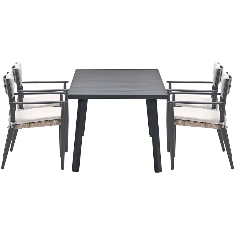 Garden Impressions Parijs tuinstoelen 4 stuks + Terni tafel 160 cm