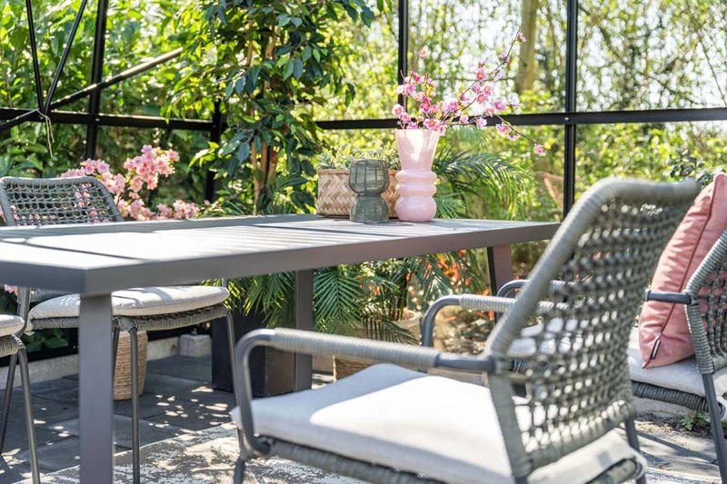 Garden Impressions Swifty tuinstoelen 4 stuks + Felini tafel 160 cm