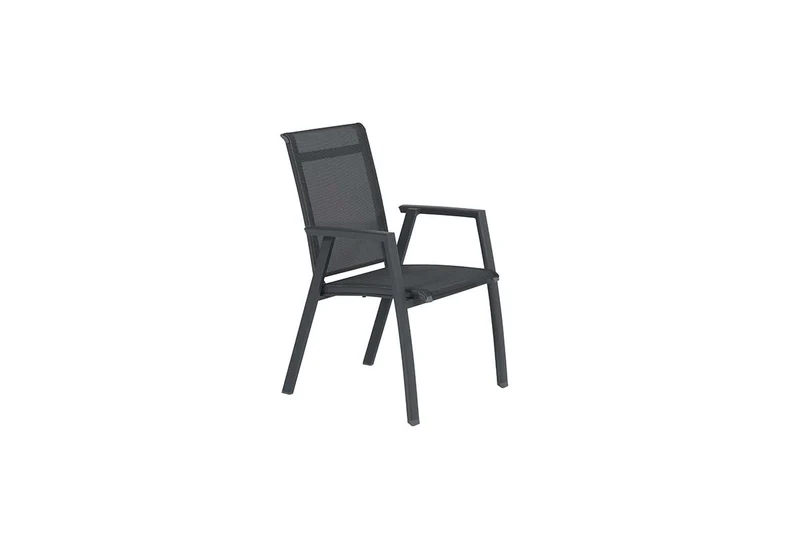 Garden Impressions Gala tuinstoelen set van 4 carbon black