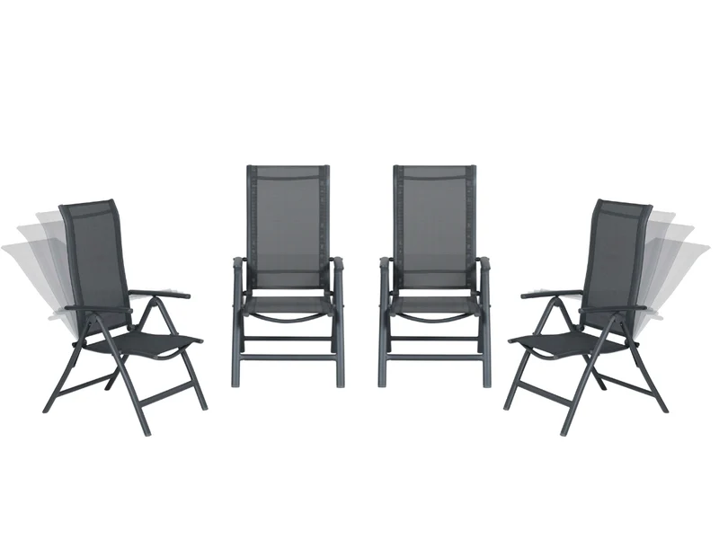 Garden Impressions Limone tuinstoelen set van 4 verstelbaar