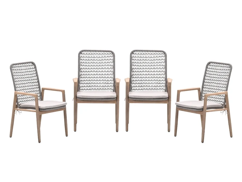 Garden Impressions Skala tuinstoelen set van 4 acacia / rope