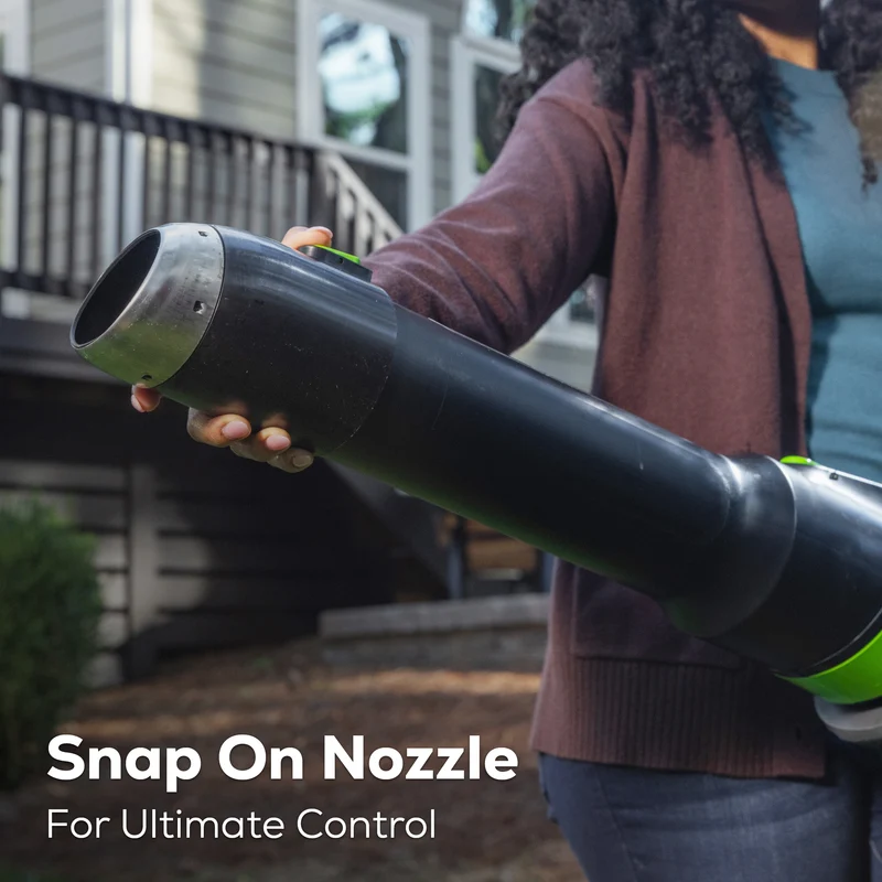 80V 750CFM Cordless Battery Leaf Blower: 2.5 Ah Battery and Charger