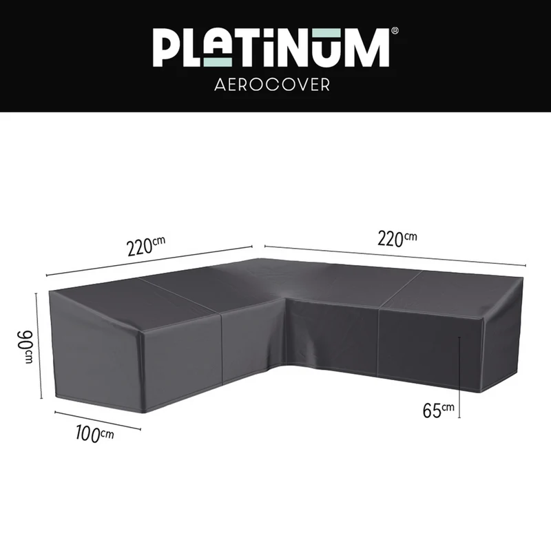 Platinum AeroCover Loungesethoes hoekset 220x220x100xH65/90