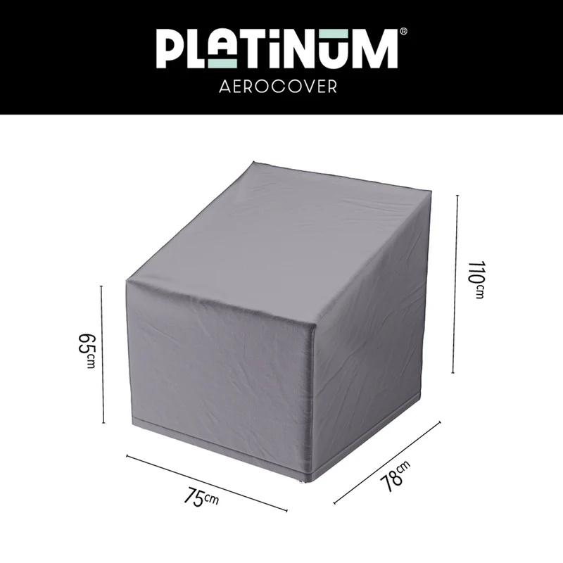 Platinum AeroCover Loungestoelhoes hoge rug XL 75x78xH65/100