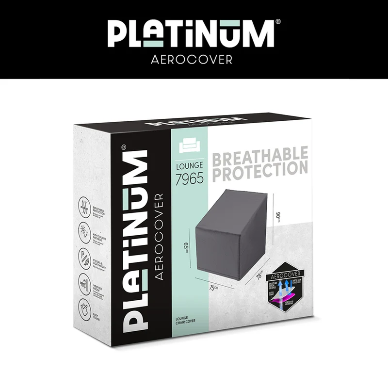 Platinum AeroCover Loungestoelhoes hoge rug 78x78xH65/90