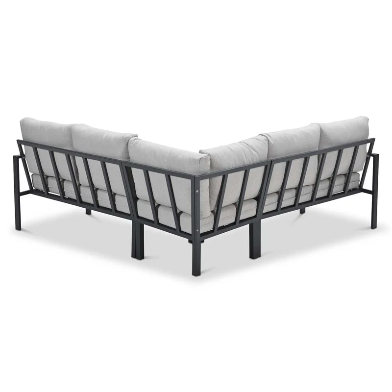Garden Impressions Springs lounge hoekset carbon black - desert sand