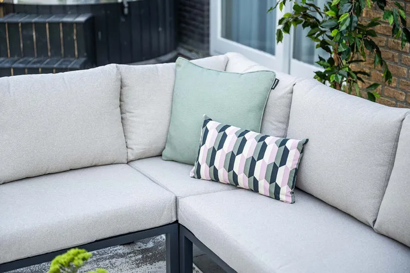 Garden Impressions Springs lounge hoekset carbon black - desert sand