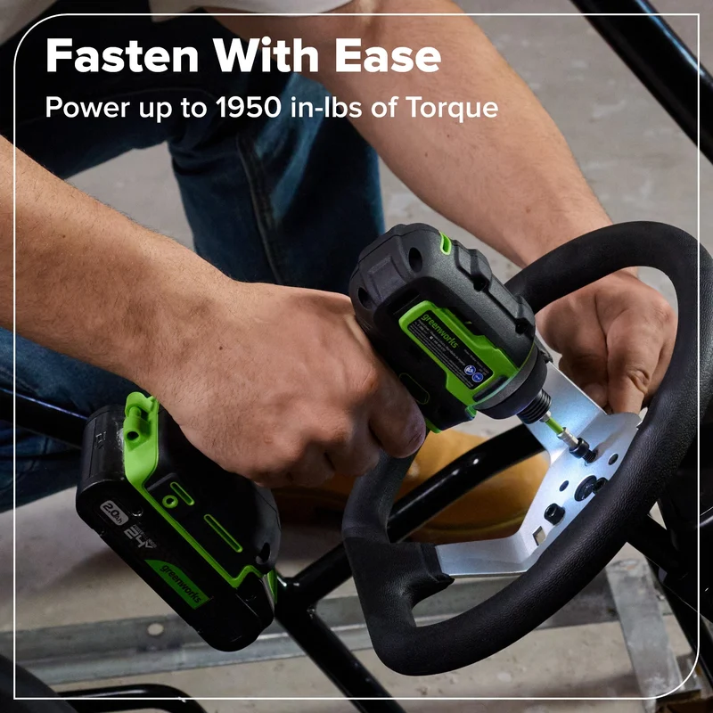 24V Cordless 400 in-lbs Drill/Driver Power Tool 4PC Combo Kit: (1) 4.0 Ah and (1) 2.0 Ah USB-C Batteries and 65W USB-C Fast Charger