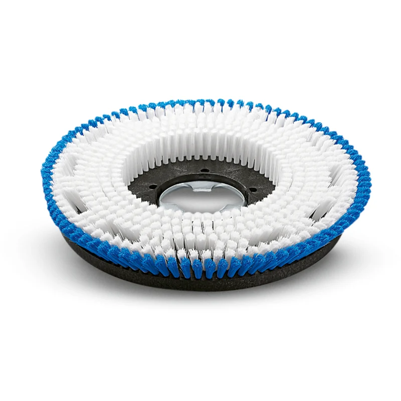 Shampoonierbürste, mittelweich, blau / weiß, 430 mm