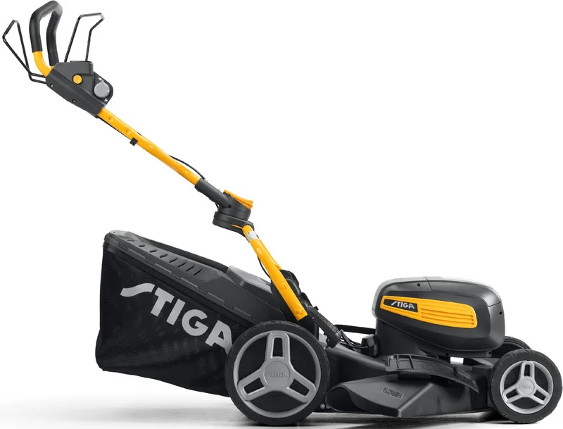 Stiga Akku-Rasenmäher Combi 753e V Kit mit 2x 5 Ah Akku und 2 x Schnell-Ladegerät