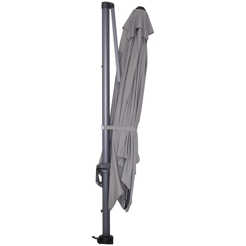 Garden Impressions Hawaii parasolset 300x300 lichtgrijs 90 kg