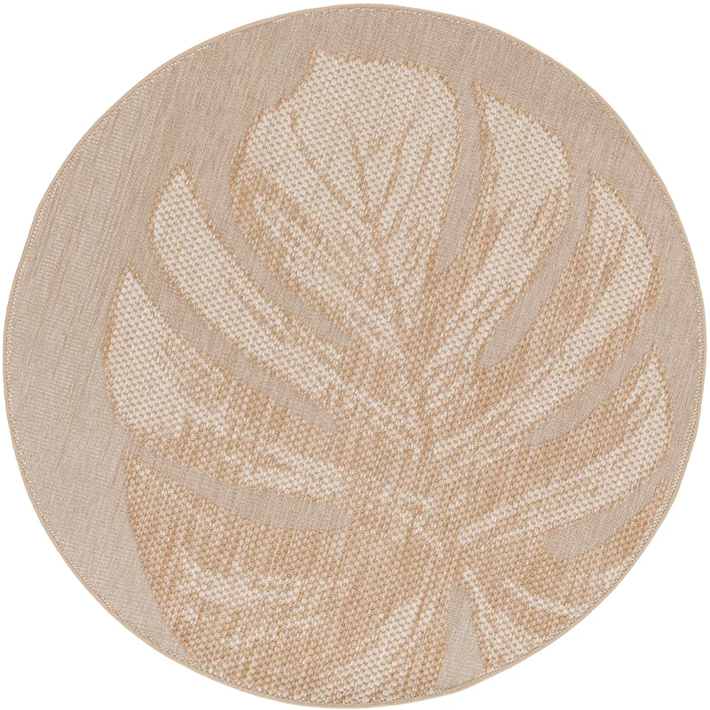 Garden Impressions Naturalis buitenkleed - Ø160 cm - blad taupe