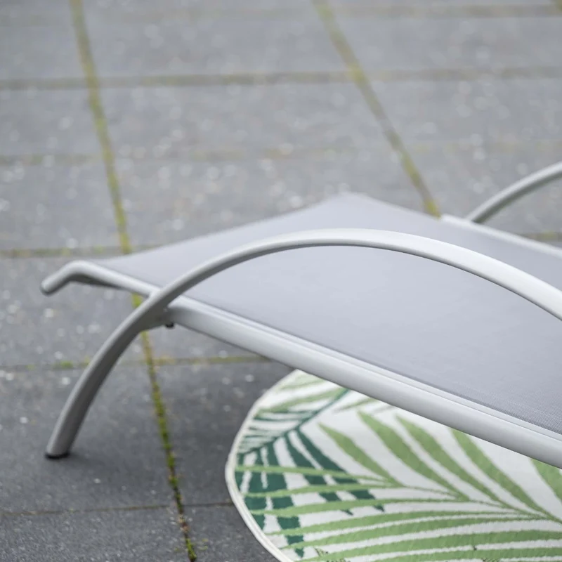 Garden Impressions Limone aluminium ligbed - taupe - taupe textileen