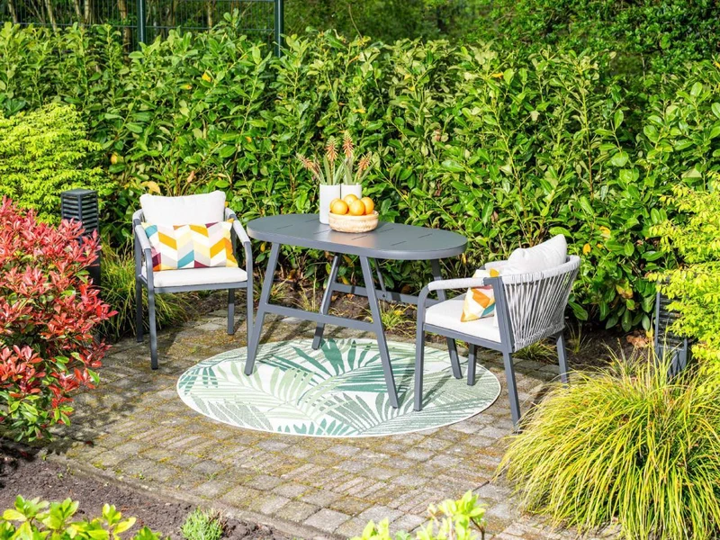 Garden Impressions Terni aluminium balkon set - carbon black - sand