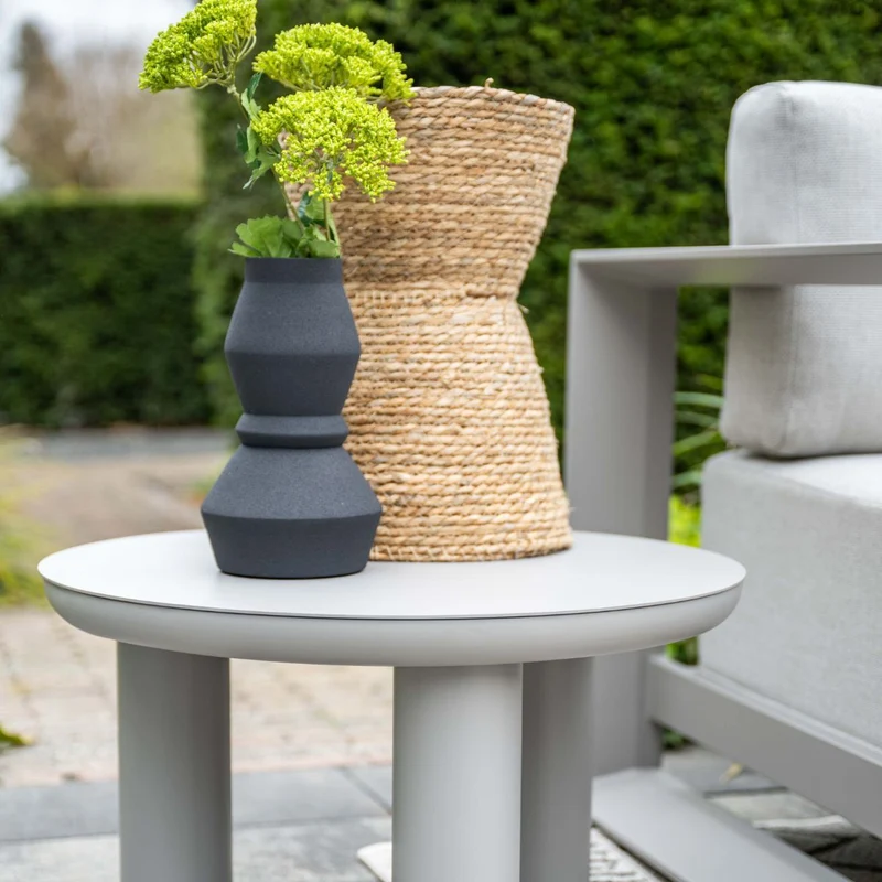 Garden Impressions Elefanti aluminium lounge tafel - Ø60xH38 cm - taupe