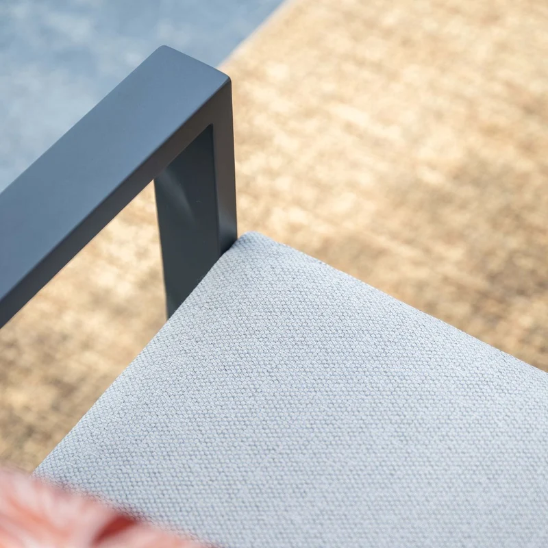 Garden Impressions Springs aluminium loungeset - carbon black - desert sand