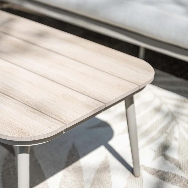 Garden Impressions Margriet lounge tuintafel - 130x70 cm - taupe