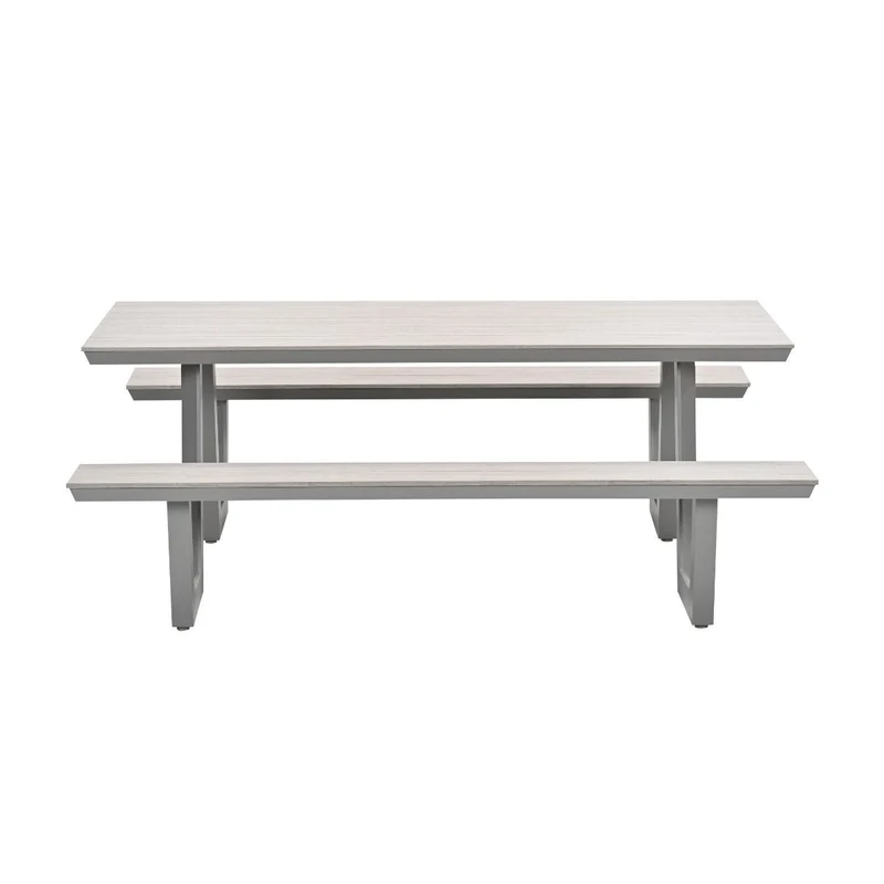 Garden Impressions Bell aluminium picknick set - 200x178 cm - taupe