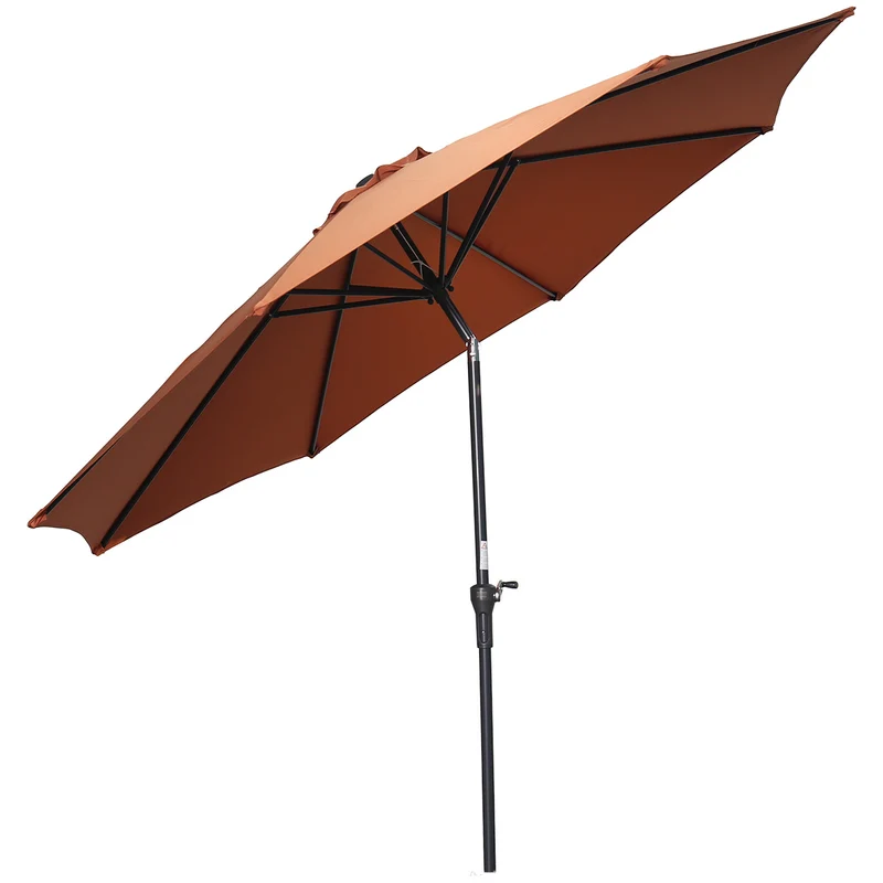 Garden Impressions Lotus parasol - Ø300 cm - carbon black - koper