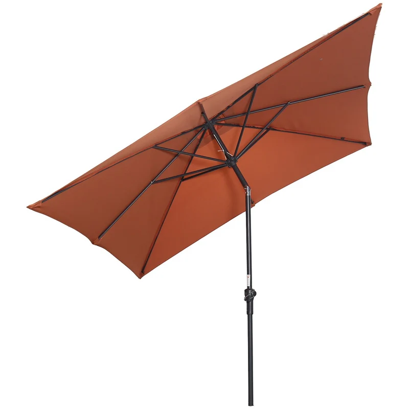Garden Impressions Lotus parasol - 250x250 cm - carbon black - koper