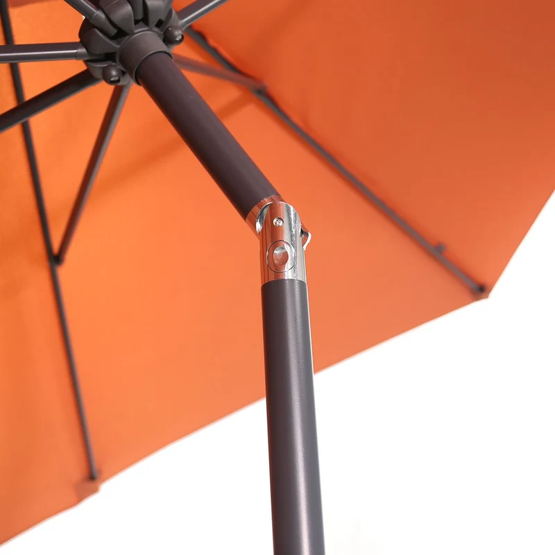 Garden Impressions Lotus parasol - 250x250 cm - carbon black - koper