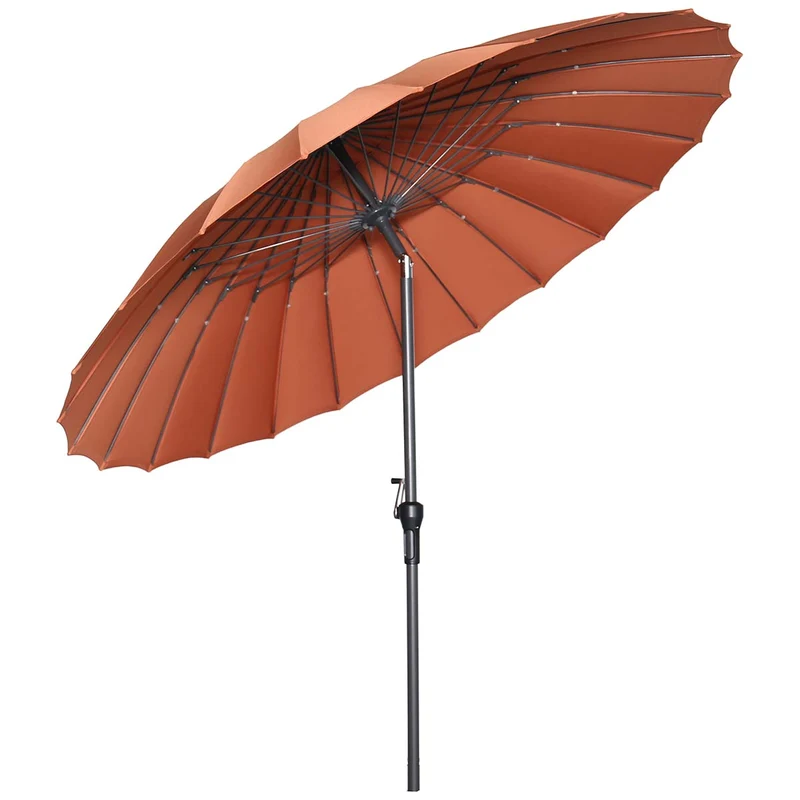 Garden Impressions Manilla parasol - Ø250 cm - carbon black - koper
