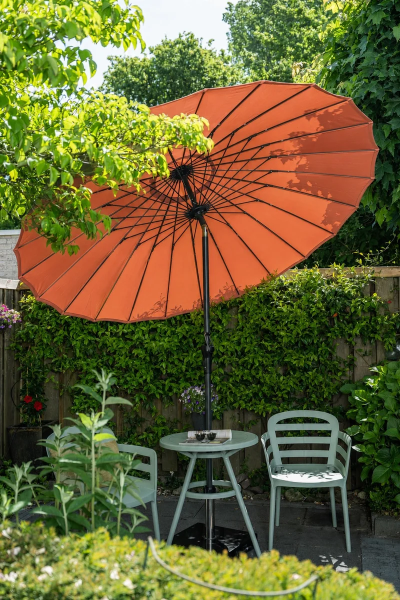 Garden Impressions Manilla parasol - Ø250 cm - carbon black - koper