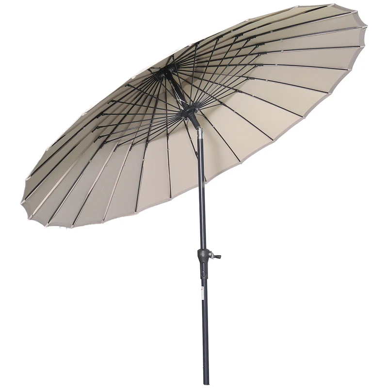 Garden Impressions Manilla parasol - Ø250 cm - carbon black - ecru