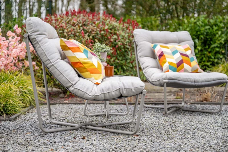 Garden Impressions Danzig 3-delige loungestoelen set taupe