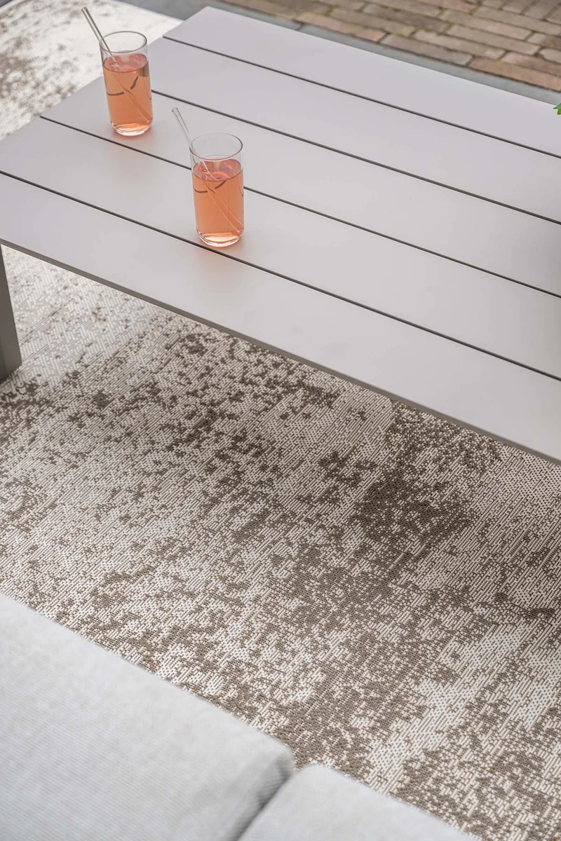 5-persoons stoel-bank loungeset - Levanto - taupe - Garden Impressions