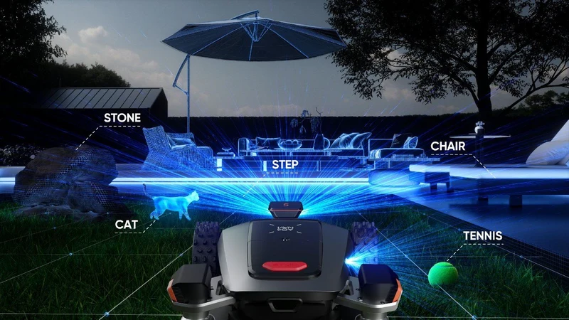 Sunseeker kabelloser Mähroboter X9 Plus für Sportplätze und Großflächen (mit Allradantrieb)
