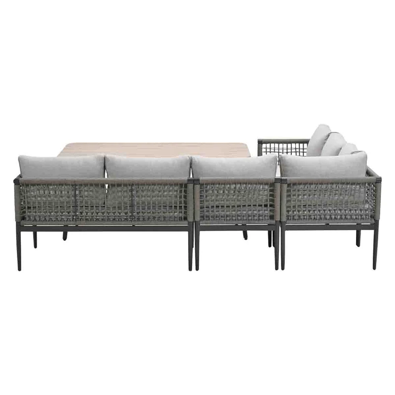 Hoekbank - lounge-diningset Teramon - taupe - Garden Impressions