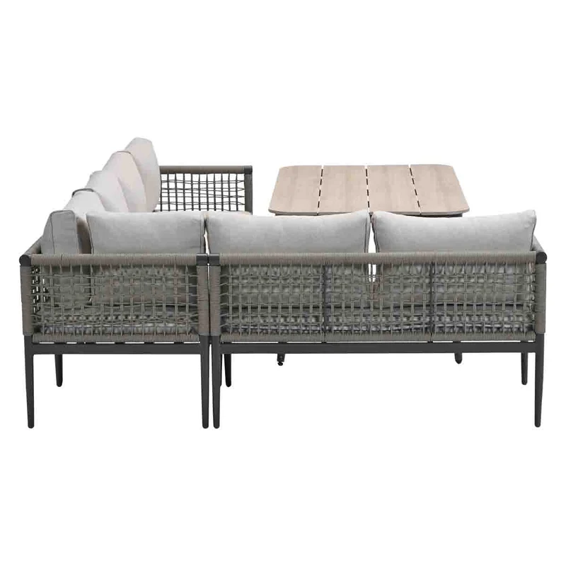 Hoekbank - lounge-diningset Teramon - taupe - Garden Impressions