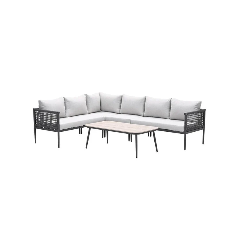 Garden Impressions lounge hoekbank Teramon - donkergrijs