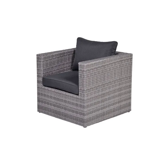 Garden Impressions Montana lounge fauteuil - organic grey - dark antraciet