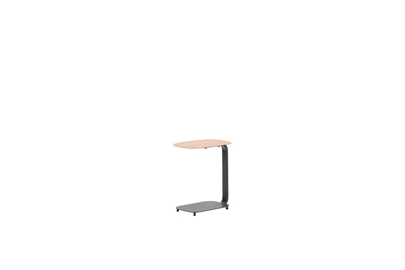 Lucca laptop tafel - 45x30xH51cm - carbon black - teaklook