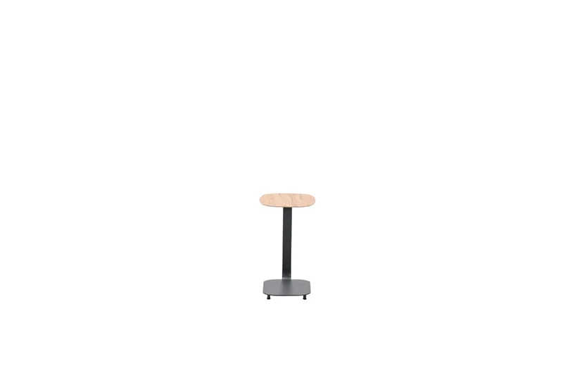 Lucca laptop tafel - 45x30xH51cm - carbon black - teaklook