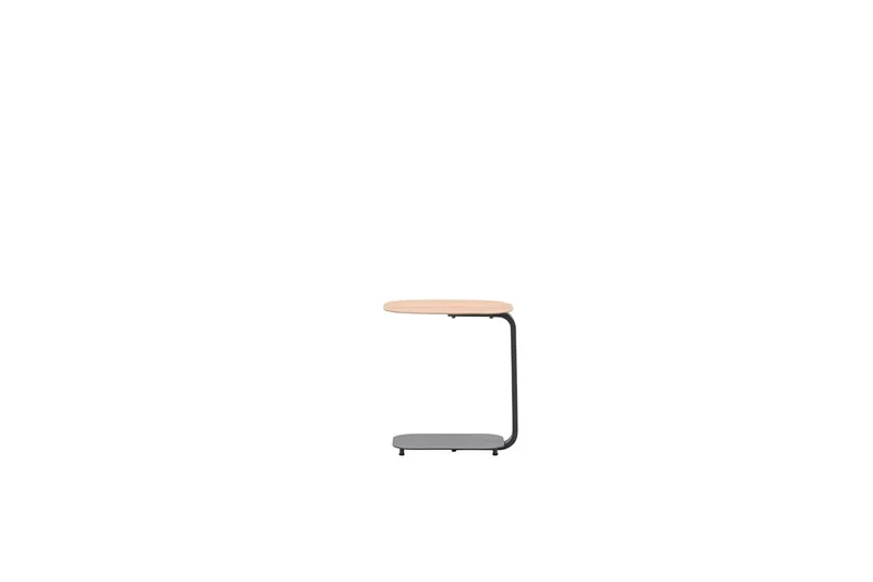 Lucca laptop tafel - 45x30xH51cm - carbon black - teaklook