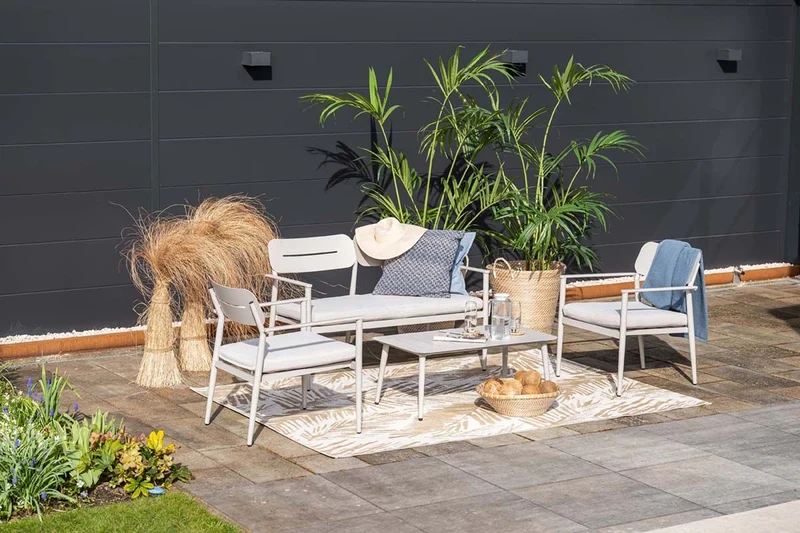 Morella loungeset - 4-delig - taupe - valley sand