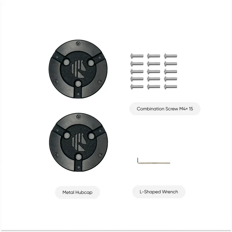 Mowrator Paar Metall-Radkappen | 2WD-Optionales Upgrade