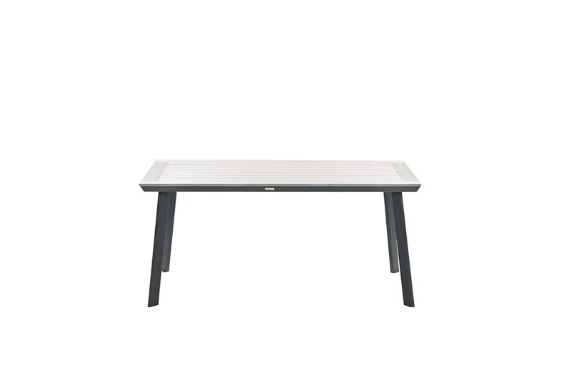 Vigo tafel - 160x90 cm - carbon black - light teak Vironwood